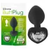 You2Toys - analplugg med vit sten - svart