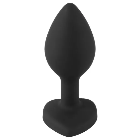 You2Toys - analplugg med vit sten - svart