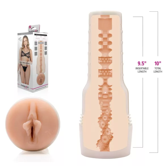 Fleshlight - masturbator vagina - realistisk design - naturfärg
