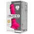 Silexd 7 - dildo med sugpropp och pung - 17,5cm - rosa