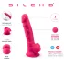 Silexd 7 - dildo med sugpropp och testiklar - 17,5 cm (rosa)