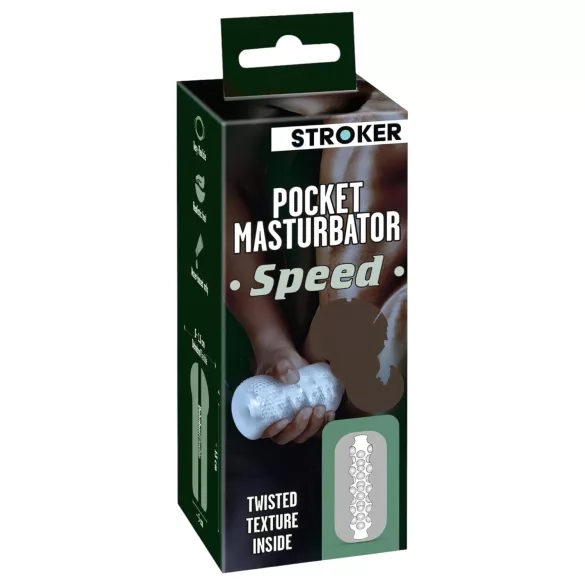 STROKER Speed - onaniprodukt för män - genomsynlig masturbator