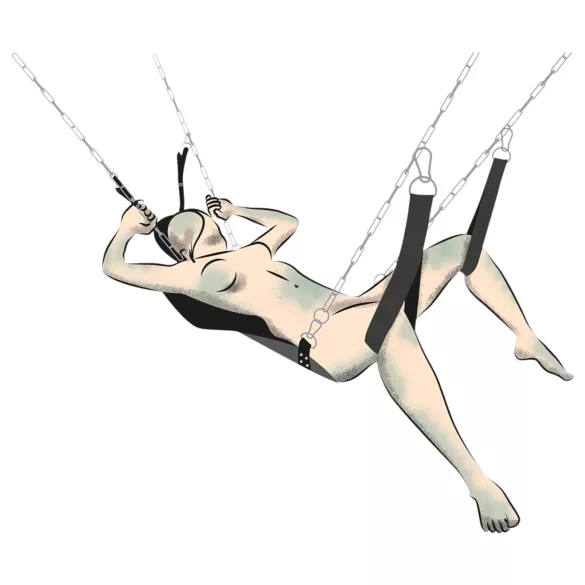 You2Toys - sexleksaksswing - svart sexgunga
