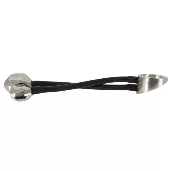 You2Toys - penisring med analsvikt - svart