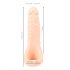 Realistixxx Double F - naturtrogen dildo med penisring