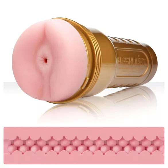 Fleshlight - masturbator med anusöppning - träning - hudfärgad