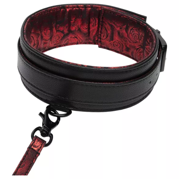 Fifty Shades of Grey - halsband och koppel - svart/röd