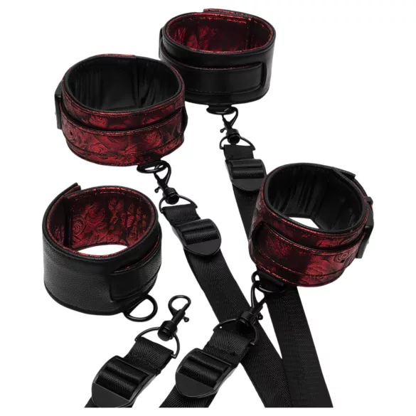 Fifty Shades of Grey - handbojor set - svart/röd