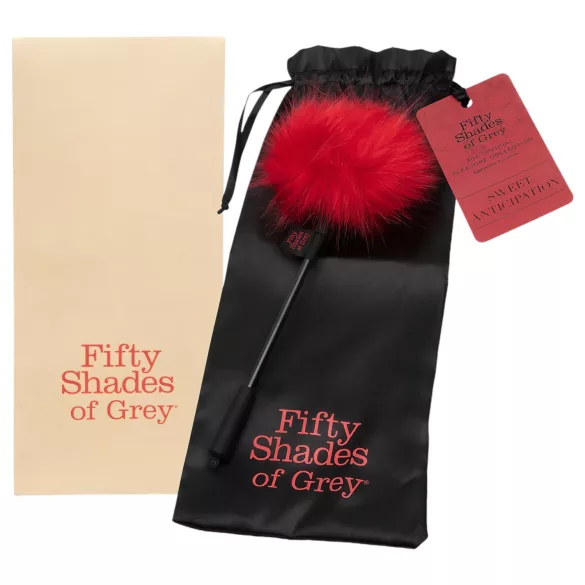 Fifty Shades of Grey - fjäderkittlare - svart/röd