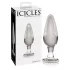 Icicles nr 26 - konisk analplugg i glas (transparent)