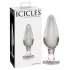 Icicles nr 26 - konisk analplugg i glas (transparent)
