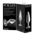 Icicles nr 26 - konisk analplugg i glas (transparent)