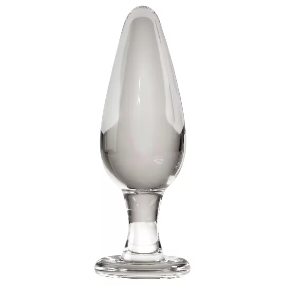 Icicles nr 26 - konisk analplugg i glas (transparent)