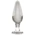 Icicles nr 26 - konisk analplugg i glas (transparent)