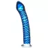 Icicles No. 29 - spiral dildo - glas - blå