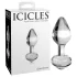 Icicles No. 44 - analplugg i glas - konisk - transparent