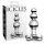 Icicles No. 47 - analplugg med tre kulor - glas - transparent