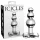 Icicles No. 47 - analplugg med tre kulor - glas - transparent