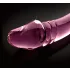 Icicles No. 57 - dubbeldildo med penisform - glas - rosa
