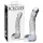 Icicles No. 61 - dildo med pung och penis - glas - transparent