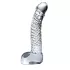 Icicles No. 61 - dildo med pung och penis - glas - transparent