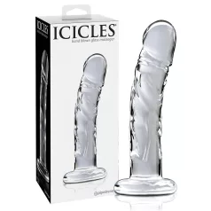 Icicles No. 62 - dildo med penisform - glas - transparent
