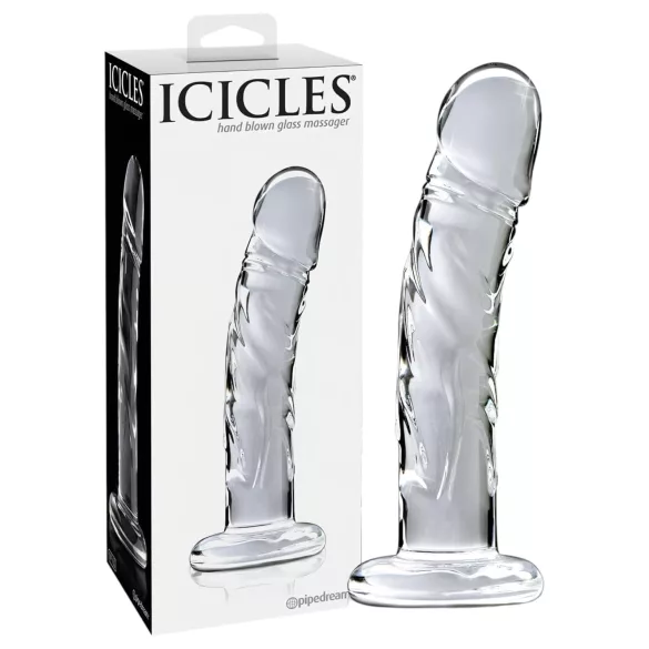 Icicles No. 62 - dildo med penisform - glas - transparent