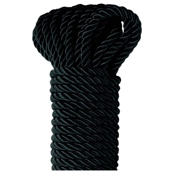 Fetish Silky Rope - bondage rep - 10 meter - svart