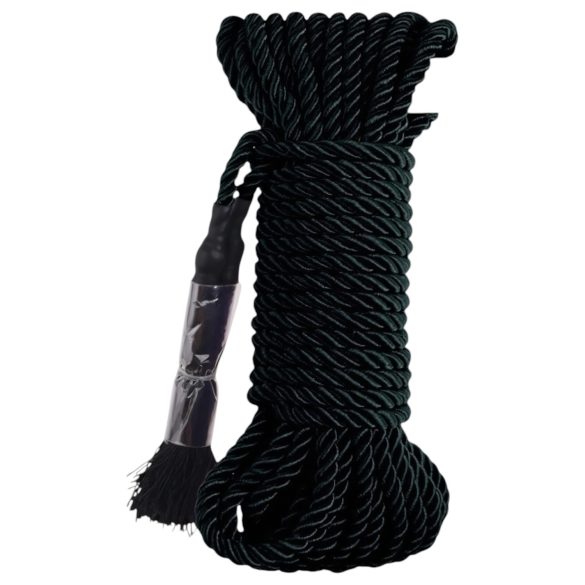 Fetish Silky Rope - bondage rep - 10 meter - svart