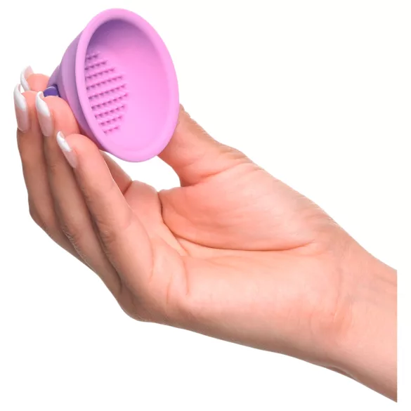 Fantasy For Her - vibratorisk bröstvårtsugare - lila