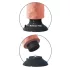 King Cock 9 - böjbar dildo med sugkopp och vibrator - 26 cm - natur