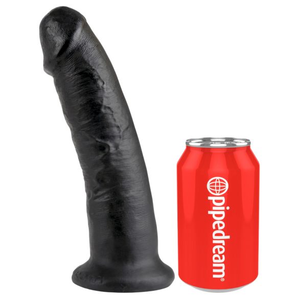 King Cock 9 - sugfotsdildo (svart)