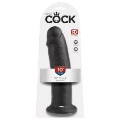 King Cock - dildo med sugkopp - 25 cm - svart