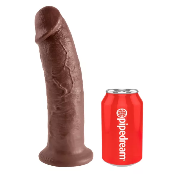 King Cock - dildo med sugkopp 25cm - brun