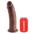 King Cock - dildo med sugkopp 25cm - brun