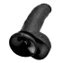 King Cock - dildo med pung och sugpropp 23 cm - svart