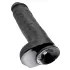 King Cock 11 - dildo med sugkopp och pung - svart 28cm