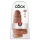 King Cock - dildo med sugkopp - 23 cm mörk natur