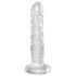 King Cock - dildo med sugkopp - transparent - 15 cm