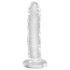 King Cock - dildo med sugkopp - transparent - 15 cm