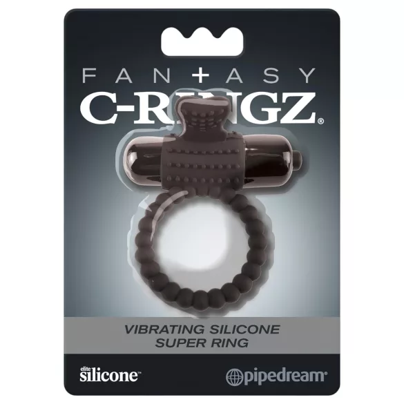 Pipedream Fantasy C-Ringz - vibratorring för penis - svart