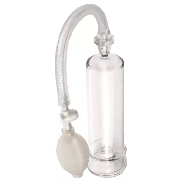 Pipedream - Pump Worx Beginner's - genomskinlig penispump (19 cm)