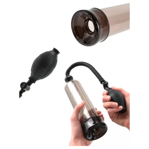 Pipedream - Pump Worx Beginner's - svart penispump (19 cm)