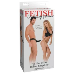 Fetish Fantasy - strap-on dildo med hollow - svart