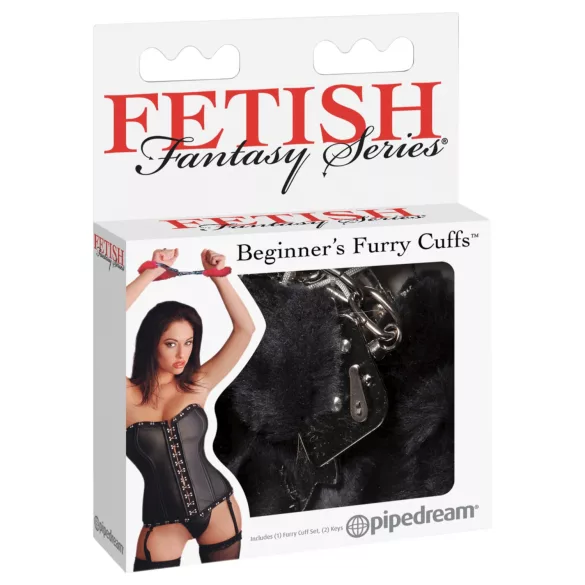 Fetish Fantasy - plyschhandbojor - svart