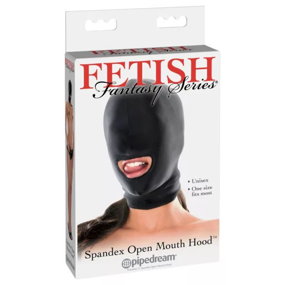 Fetish Fantasy - sugproppsmask med munöppning - svart