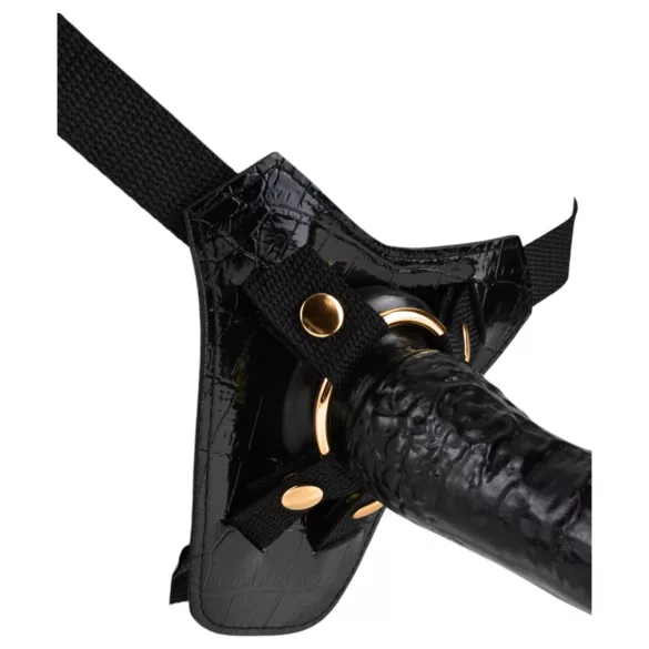 Fetish Fantasy - seleharness för strap-on - justerbar - svart