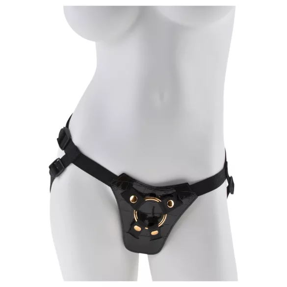 Fetish Fantasy - seleharness för strap-on - justerbar - svart