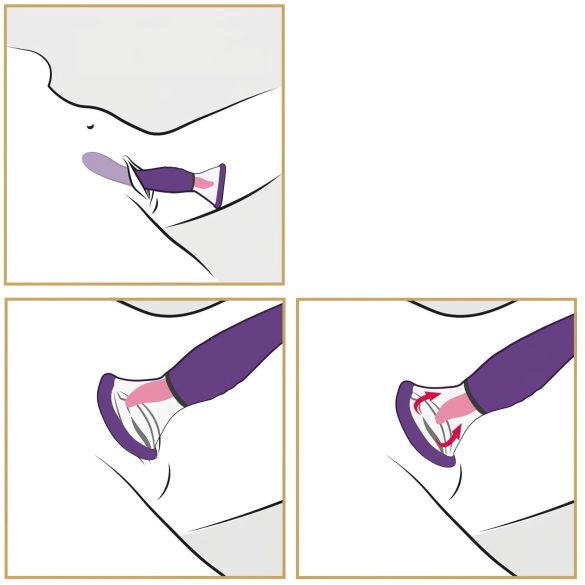 Fantasy - sladdlös, 3-i-1 slickmaskin (lila)