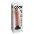 King Cock - realistisk böjbar vibrator - 25 cm